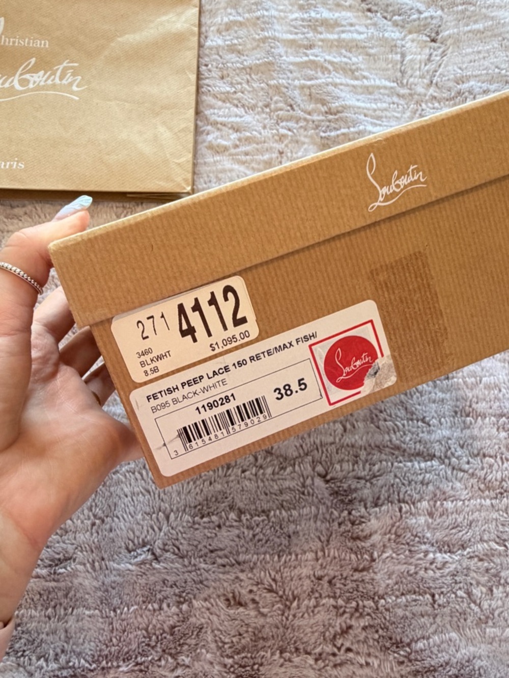 LIMITED EDITION NWB Christian Louboutin Max Fetish Peep Toe Platform Pumps 150mm - Picture 2 of 6
